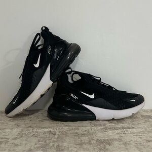 Nike Black and White Air Max 270 Athletic Sneakers